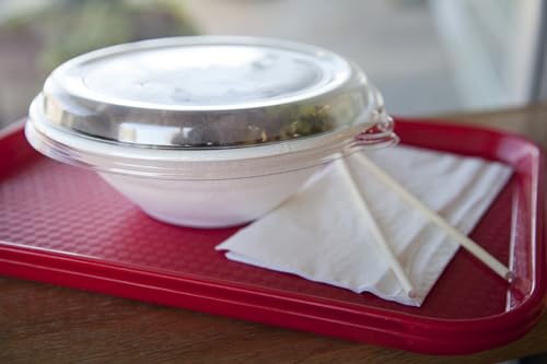 Eco-Products Recycled Dome Bowl Lids, Case of 300, Fits 24-46oz Coupe/16-40oz Noodle Bowls, 100% Recycled PET From Plastic Bottles, Clear For Visibility by ECO PRODUCTS - Used condition - Image 2