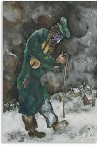 Art mural Marc Chagall violon juif pour habiller un mur vide