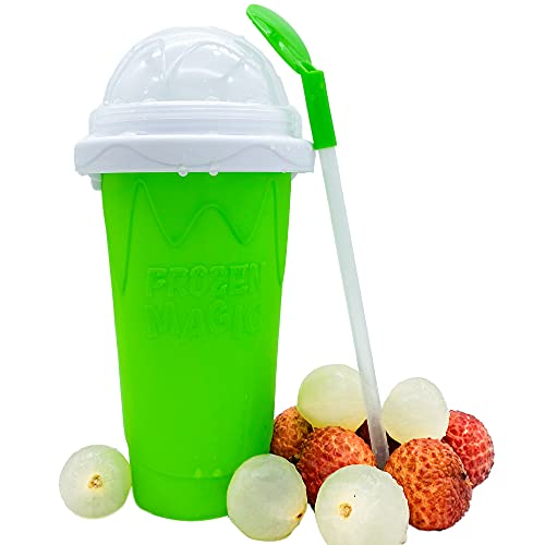 METAXIP Ice Slushy Maker Cup(Five Colors), Safe Icee Slushie Machine for Home and Kids, Frozen Drink Maker, Freezer Cups for Smoothies, Cooling and Frozen Magic Cups, TIK TOK Cups, Frozen Magic Cup Slushy