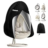 Patio Egg Chair Cover Hanging Outdoor Double Wicker Egg Swing Covers Waterproof Patio Swing Loveseat