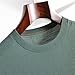 Men's Wool Short Sleeved Round Neck Knitted Pullover Sweater Top Casual Solid Color Loose Tees White XL