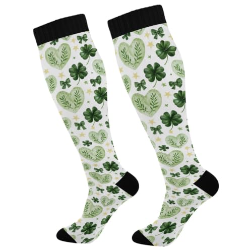 Image of Wusikd Halloween Black Cat Compression Socks for Women and Men Circulation Pumpkin Long Socks for Athletic Running 1