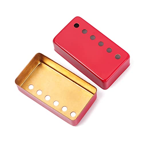 Totority 2個 ピックアップメタルカバー 低音ピックアップ ウクレレ シングルコイル エレキギターの 完全密閉型カバー ギターブラスカバー