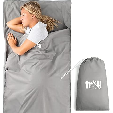 Trail Envelope Sleeping Bag Liner with Pillow Slot Cover