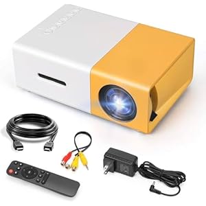 Mini Projector 4K 720P Home Theater Outdoor Movie Video Mini Projector with USB Interfaces and Remote Control, Compatible with Smartphone/Tablet/Laptop/TV Stick/USB Drive
