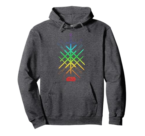 Sweat Star Wars Rainbow Lightsabers hoodie idée cadeau originale pour anniversaire