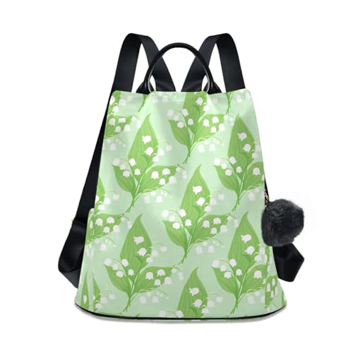 Sac à dos de voyage imprimé végétal idéal pour l'école et le shopping