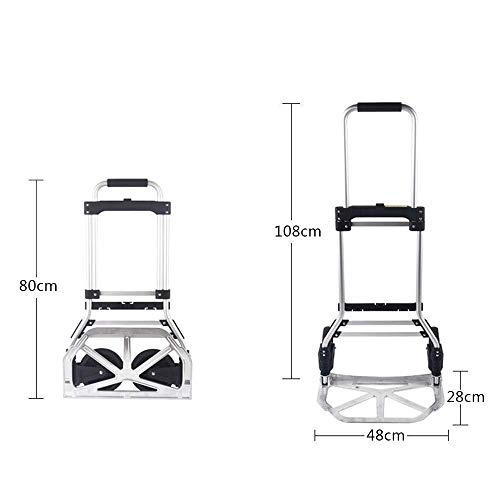 Carretilla plegable multiusos carga 45 kg, negra miniatura 2
