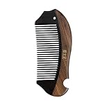 TAN MUJIANG Hair Comb Natural Wood and Horny Material Anti-static CGHJ0602