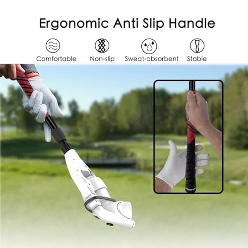Adapter VR Golf Club z chowanym uchwytem, bezpieczną antypoślizgową silikonową przyczepnością, wciągającym doświadczeniem Swing dla realistycznej symulacji gier w wirtualnej rzeczywistości