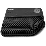 Helishy Extra Large Gel Seat Cushion, 17x17inch Double Thick Egg Gel Cushion for Pressure Pain Relief, Breathable Wheelchair Cushion Chair Pads for Car Seat Office Chair (Black)