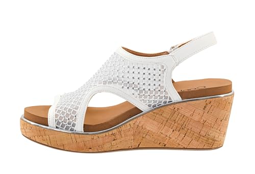Image of Corkys Footwear Womens Carley Wedges, Featuring Corkys EVA Foam Cushioned Insoles, A 2.5 Inch Heel, Lightweight For All Day Wear, And Hook And Loop Closure