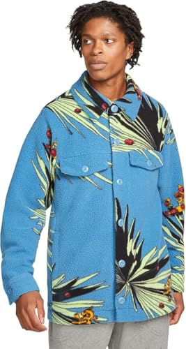 Veste en polaire Nike Lebron James Sherpa boutonnée pour homme au style urbain