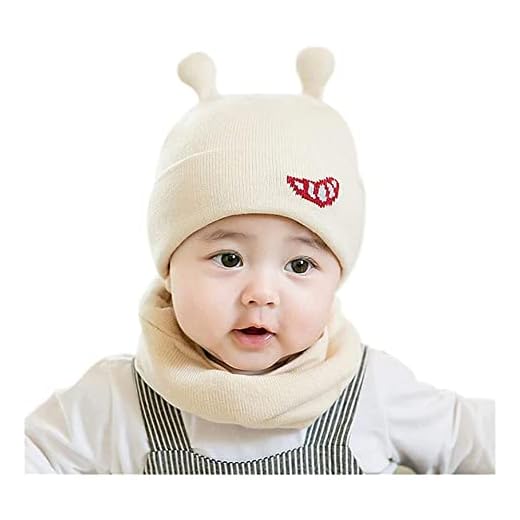Nyfödd Hatt Söt Liten Snigelhattkeps Med Halsduk Vårvinterkepsar Varm Bekväm Hatt Passar För 1 Månad-2 År Gammal Bebis