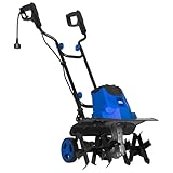 BILT HARD 16-Inch Corded Garden Tiller Cultivator, 13.5-Amp 6 Steel Tines Tillers with Adjustable Wheels & Foldable Handle, 8-Inch Tillling Depth Electric Rototiller for Lawn/Yard/Garden Soil Digging