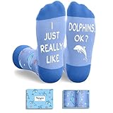 HAPPYPOP Dolphin Gifts for Men Women - Dolphin Socks Sea Animal Gifts