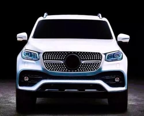 For Auto Perfectionists UK Front Diamond Grill Compatible With Mercedes X Class BR470 W470 2015-2019 AMG Style ABS Gloss Black - Image 3