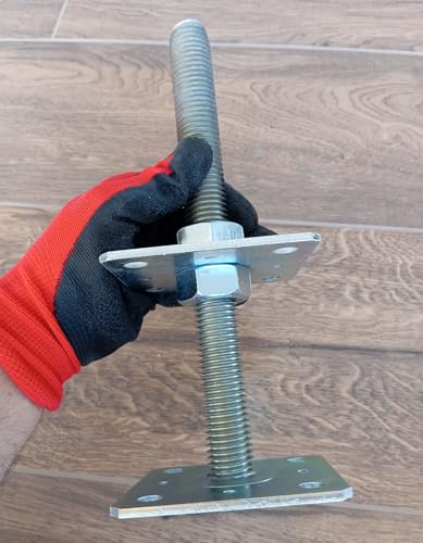 Support poteau réglable 100x100 acier galvanisé surélevé fixation ancrage terrasse - 4