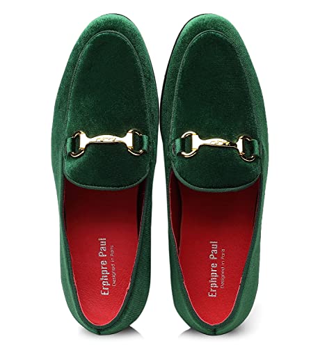 Image of Men's Velvet Loafers Wedding Party Prom Homecoming Shoes