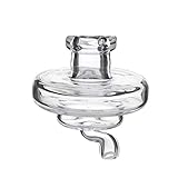 Material: handgemachtes Glas JINNUO Glas 1 Paket UFO 35 MM Carb Cap Dome Für Quarz Banger Nägel Glas Wasserpfeifen Dab Qil Rigs Glas Bong (Klar)
