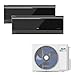 Produktbild AUX Multi Split Klimaanlage Set 27000 BTU (7,9 kW) Außengerät + 2x 12000 BTU (je 3,5 kW) Wandgerät WLAN R32 Hochglanz Schwarz