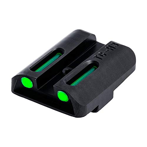 Image of TRUGLO TFO Tritium & Fiber-Optic Handgun Sight | Snag-Resistant Front & Rear Bright Night Sights, Compatible with Glock Handguns