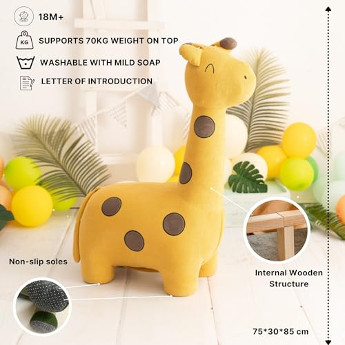 Peluche Girafe Hypoallergénique pour la peau sensible