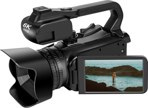 #VerdientProvisionen<br>Videokamera 6K 64MP Camcorder Vlog Kamera Fur YouTube