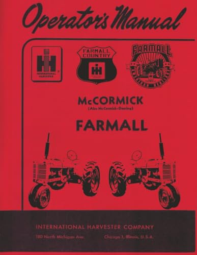 Farmall Notebook: Styled after a classic Owners manual for the type M Farmall! Project Pages, Design Pages, and scheduling pages.