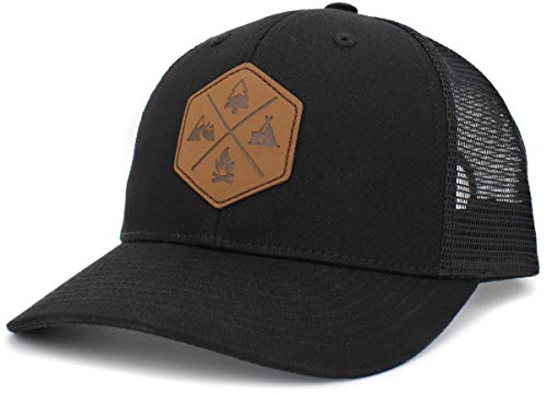 Image of KBETHOS Men's Women's Explore The Outdoors Mountains Scenery Unisex Trucker Baseball Cap