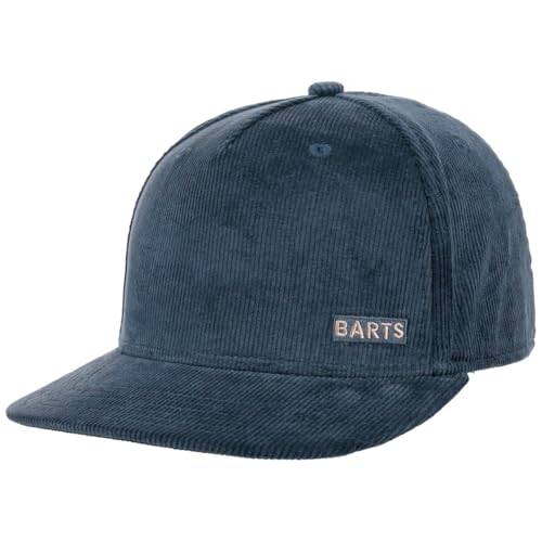 Barts Tenkan Flat Brim Cordcap Basecap Baseballcap Baumwollcap Damen/Herren - Cap Snapback, mit Schirm, Futter Herbst Sommer Frühjahr Winter Frühling-Sommer Herbst-Winter - One Size dunkelblau