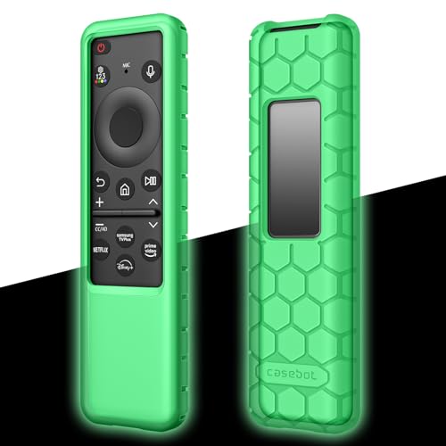 Fintie Case for Samsung Solar Cell Remote TM2560E TM2360E TM2360F TM2361F TM2361E BN59-01480A BN59-01455A BN59-01436A BN59-01432A, Light Weight Anti Slip Shockproof Silicone Cover, Green Glow by FINTIE - Used condition - US$8.70