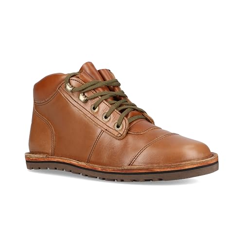 Image of JIM GREEN Men's Barefoot African Ranger Boots Lace-Up Water Resistant Full Grain Leather Work or Hiking Boot