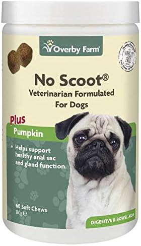 No Scoot Soft Chews for Dogs, 60-Piece, 180 g