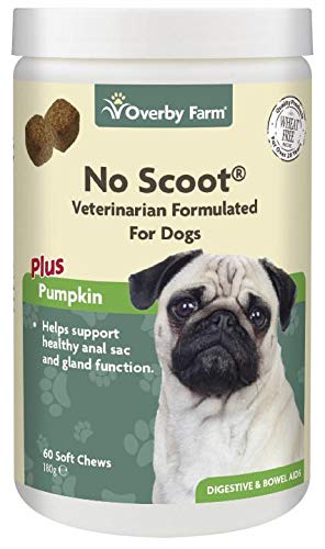 Overby Farm No Scoot Soft Chews for Dogs, 60-Piece, 180 g
