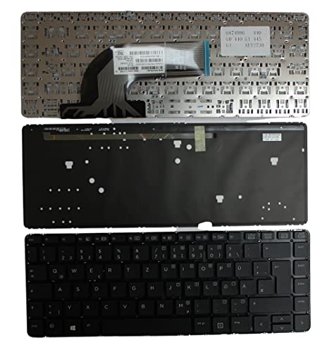 Clavier pour HP NSK-CPEBC rétro-éclairé noir avec touches robustes