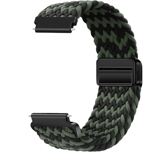 Issinlky 22mm Nylon trenzado correa Compatible con Garmin Venu 2/Venu 3/Vivoactive 4/Galaxy Watch 3 45mm/Watch 46mm/Gear S3 Frontier/S3 Classic/Huawei GT 4, Correa elástica para Mujeres Hombres