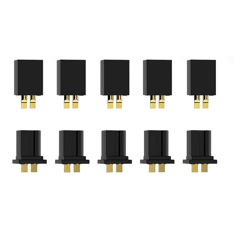 Sparkhobby GNB A30 Mini Battery Connector Plug with Copper Tube Plug Suitable for RC 1S Hollow Cup Tiny Four Axis Drones(5Pairs A30 Male-Female)
