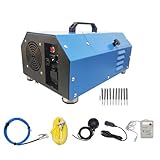 INTBUYING Chiller Condenser Tube Cleaning Machine, 110V/220V Heat Exchanger Tube Cleaner Machine, with Water Spray Rotary Brush, Portable Copper Pipe Cleaner for 0.6-0.7 Inch Pipe Diameter