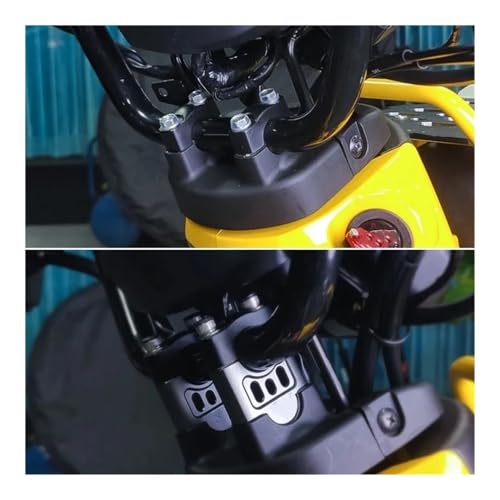 Abrazadera manillar Cross Cub 110 con soporte de fijación estable anti vibración 4