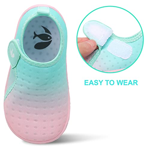 Image of FEETCITY Boys Girls Water Shoes Kids Aqua Socks Quick Dry Barefoot for Beach Swimming Pool