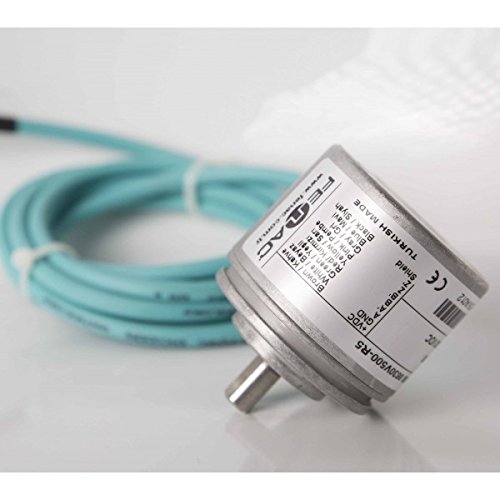 Fenac FNC 50B 8630V2048-R2 Incremental Encoder 50mm Body Diameter, Clamping Flange, 8mm Solid Shaft, 6 Channel, 5-30V in/Out, 2048PPR, 2m Cable