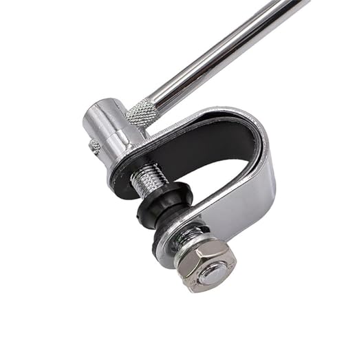 QccHieUs 2 peças espelhos retrovisores genéricos da motocicleta espelhos laterais redondos fácil ins