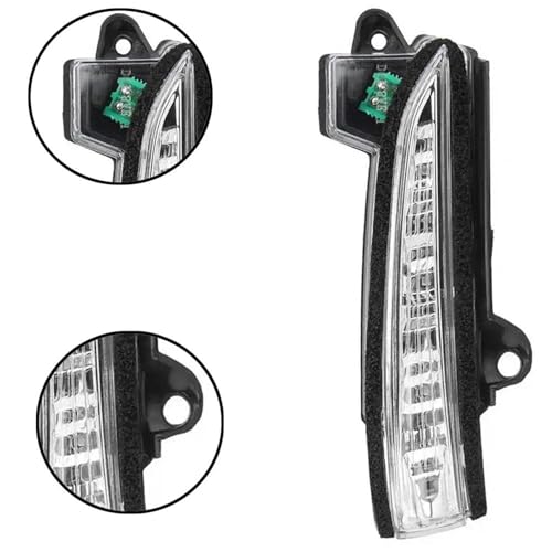 Intermitente de espejo para Ford Fusion 2013-2020 luz amarilla de 2 pines 2