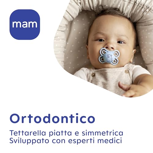 Mam Succhietto Original 6+Mesi In Silicone Per Bimba, 2 Pezzi - 2