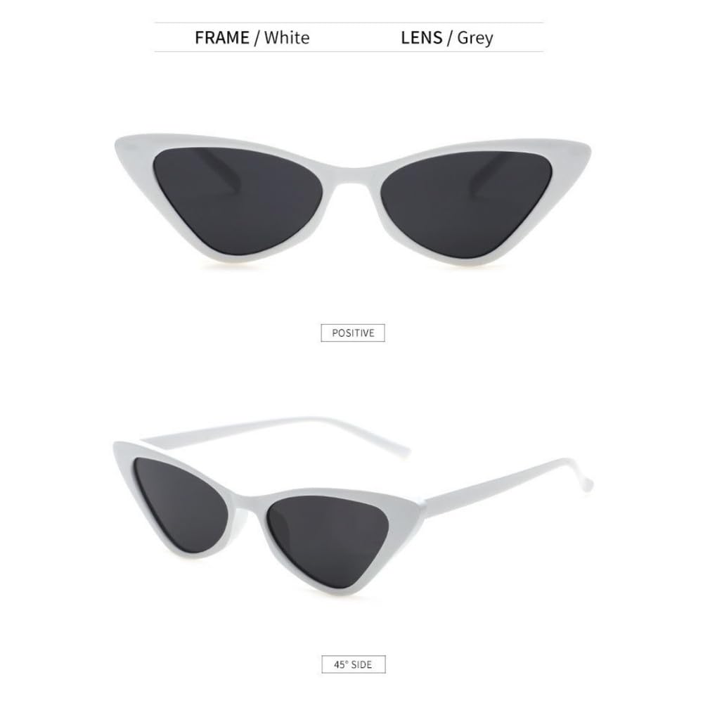 Occhiali da sole da donna Cat Eye Occhiali da sole retrò Occhiali da sole da uomo Protezione solare Occhiali da vista alla moda UV400, F, 1
