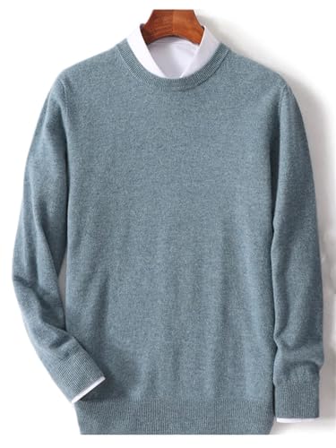 Men's Pullover Sweaters Long Sleeve O-Neck Basic Soft Casual Wool Sweater Tops3