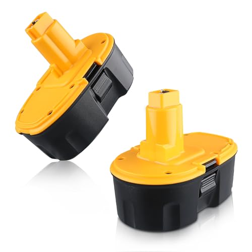 2-Pack 4.8Ah Ni-MH Replacement for Dewalt 18V Battery DC9096, DC9098, DC9099, Compatible with DE9095, DE9096, DE9098, DE9039, DE9503 and More 18V Tools and Chargers