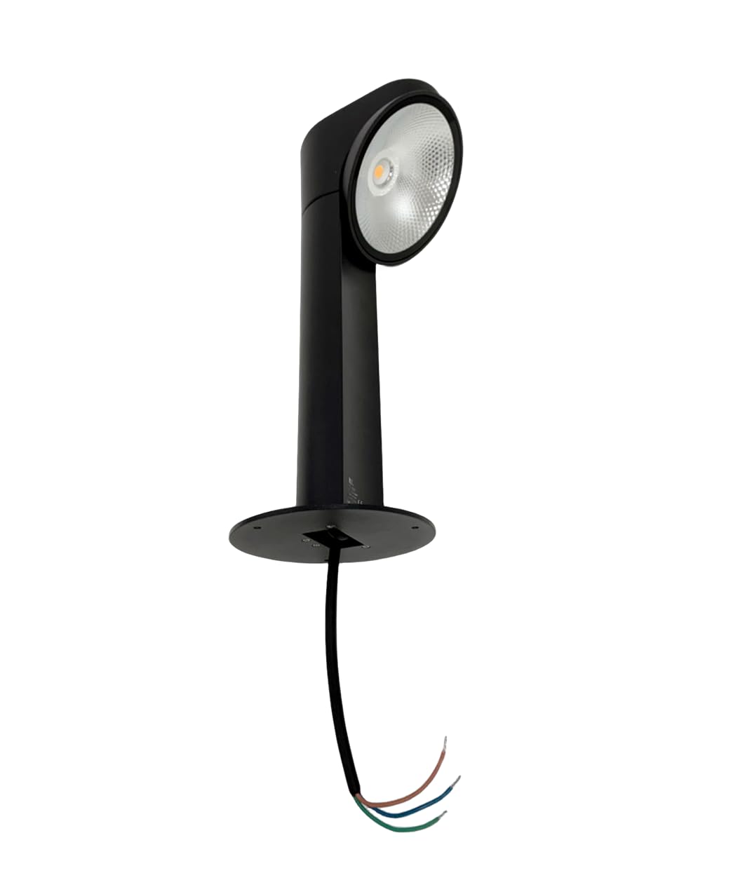 ONSSI Lámpara LED Exterior Jardin 10W,(Blanco Cálido,3000k) Iluminación Exterior Farola de Suelo/Sobremuro,COB LED Negro,Foco LED Para Jardín,Patio o Terraza (70cm)