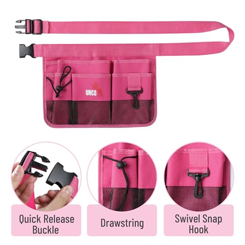 image for UNCO- Adjustable Gardening Belt, Pink, 7 Pockets, Wear, Cut and Water 